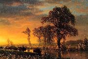 Albert Bierstadt Western Kansas oil painting
